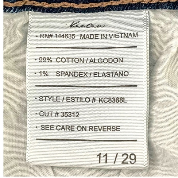 Kancan Juniors Size 11/29 Distressed Paint Spattered Boyfriend Style Jeans - Picture 8 of 8